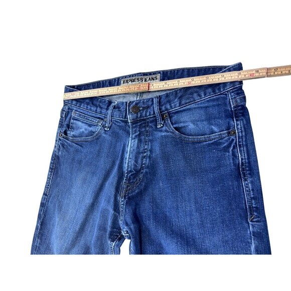 Express Mens Kingston Classic Straight Leg Jeans Size 31x32 - Picture 8 of 12